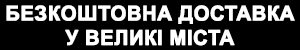 Безкоштовна доставка у великі міста. Деталі уточняйте по номеру телефону на сайті або пишіть на VIBER