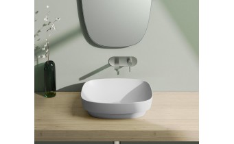 Умивальник на стільницю Catalano Colori Green Lux 50 cатин білий (150AGRLXBM)