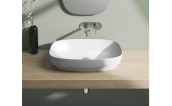 Умивальник на стільницю Catalano Colori Green Lux 65 cатин білий (165AGRLXBM)