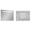 Дзеркало з LED підсвіткою у ванну Elita Lina 100, 100x70x3 см (167641) Дзеркало з LED підсвіткою у ванну Elita Lina 100, 100x70x3 см (167641)