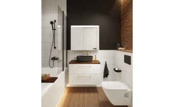 Підвісна тумба з дзеркалом у ванну (дзеркальна шафа) Elita Special 120 2D TECHNOBOX + LED, 120,6x70x15,2 см (168927)