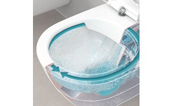 Підвісний унітаз овальний Villeroy&Boch Subway 2.0, безобідковий, 48x35,5 см White Alpin (5606R001)