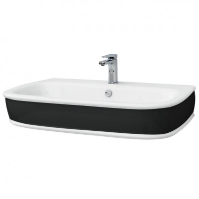 Підвісний умивальник ArtСeram Azuley, black white (AZL0040150) Підвісний умивальник ArtСeram Azuley, black white (AZL0040150)