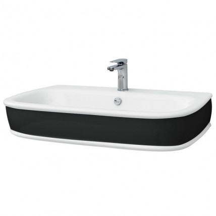Підвісний умивальник ArtСeram Azuley, black white (AZL0040150) Підвісний умивальник ArtСeram Azuley, black white (AZL0040150)