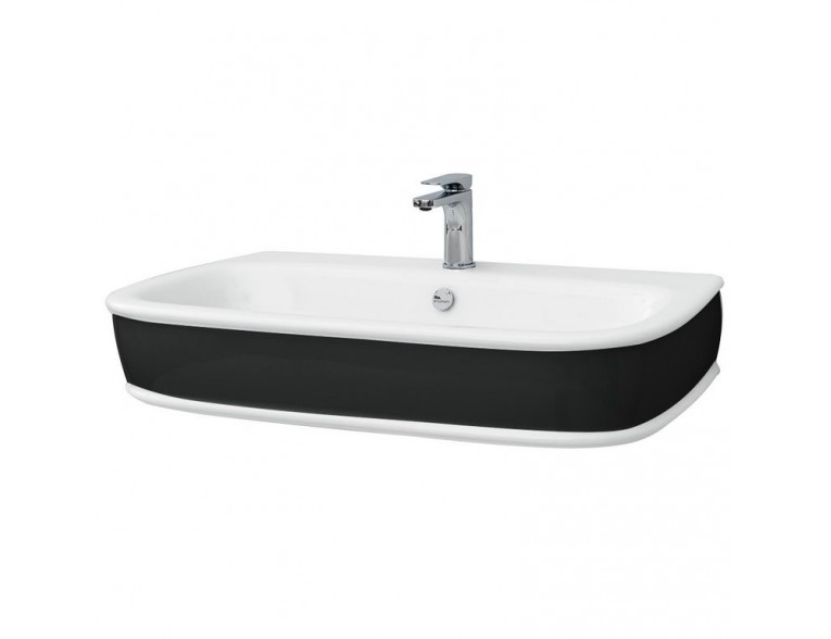 Підвісний умивальник ArtСeram Azuley, black white (AZL0040150)