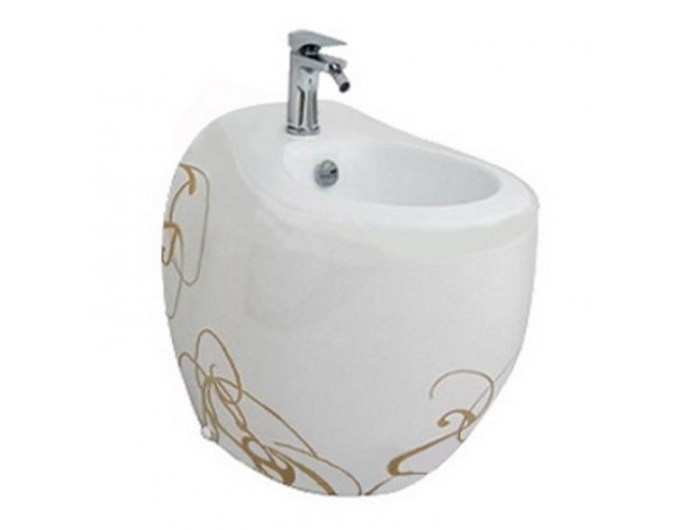 Підлогове біде ArtСeram Blend, gold lettering (BLB0020106)