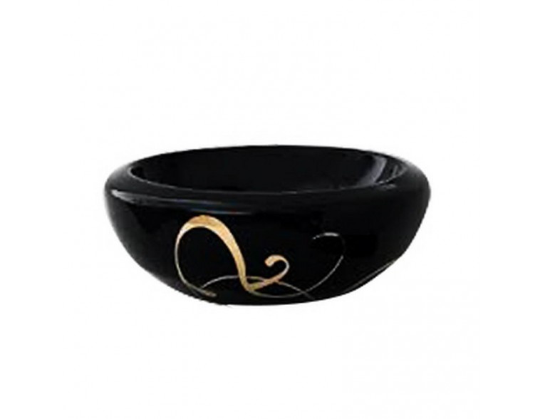 Умивальник чаша ArtСeram Blend, gold lettering on black (BLL0010306)