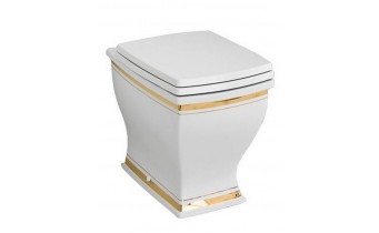 Підлоговий унітаз ArtCeram Blues, gold stripes (BUV0020111) Підлоговий унітаз ArtCeram Blues, gold stripes (BUV0020111)