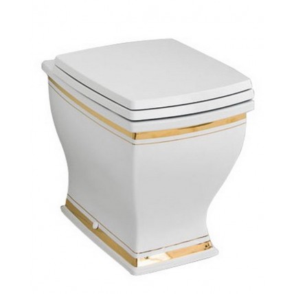 Підлоговий унітаз ArtCeram Blues, gold stripes (BUV0020111)