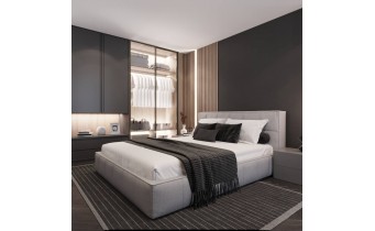Двоспальне ліжко WoodSoft Bergamo / Бергамо 140x200 (Bergamo140200JAS) Двоспальне ліжко WoodSoft Bergamo / Бергамо 140x200 (Bergamo140200JAS)