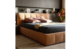 Двоспальне ліжко WoodSoft Bergamo / Бергамо 140x200 (Bergamo140200JAS)
