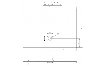 Душовий піддон Riho Basel 414 1000х900, білий (DC24)