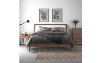 Двоспальне ліжко WoodSoft Detroit / Детройт 180x200, Вільха (Detr180200VIL)