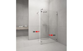 Фронтальна частина душової кабіни Radaway Euphoria Walk-in W3 80 (383130-01-01)