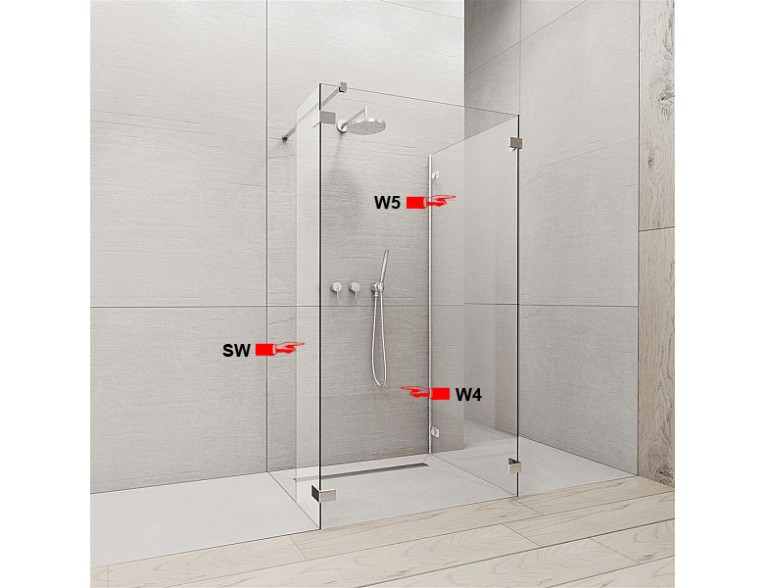 Бокова Стінка для душової кабіни Radaway Euphoria W5 80 (383150-01-01)
