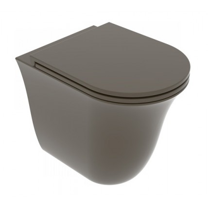 Унітаз підлоговий GSG Flut 52,5 см Smart Clean matt Coffe (FLWC01018)