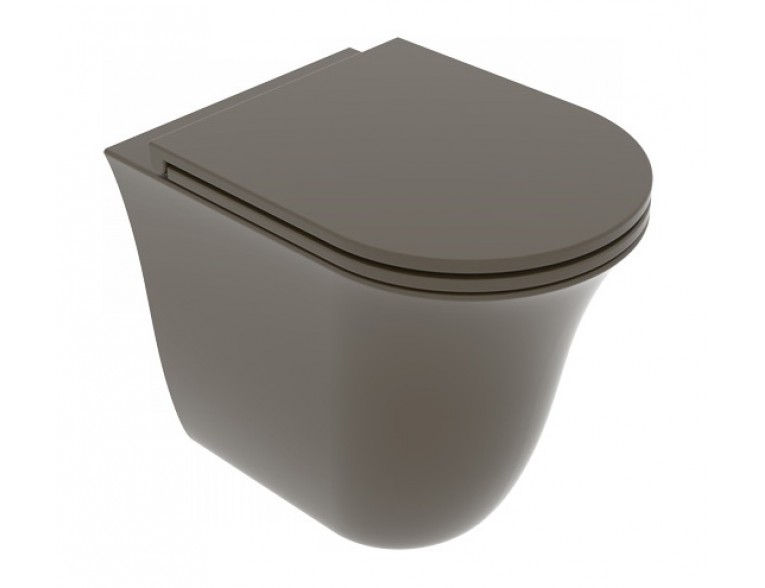 Унітаз підлоговий GSG Flut 52,5 см Smart Clean matt Coffe (FLWC01018)