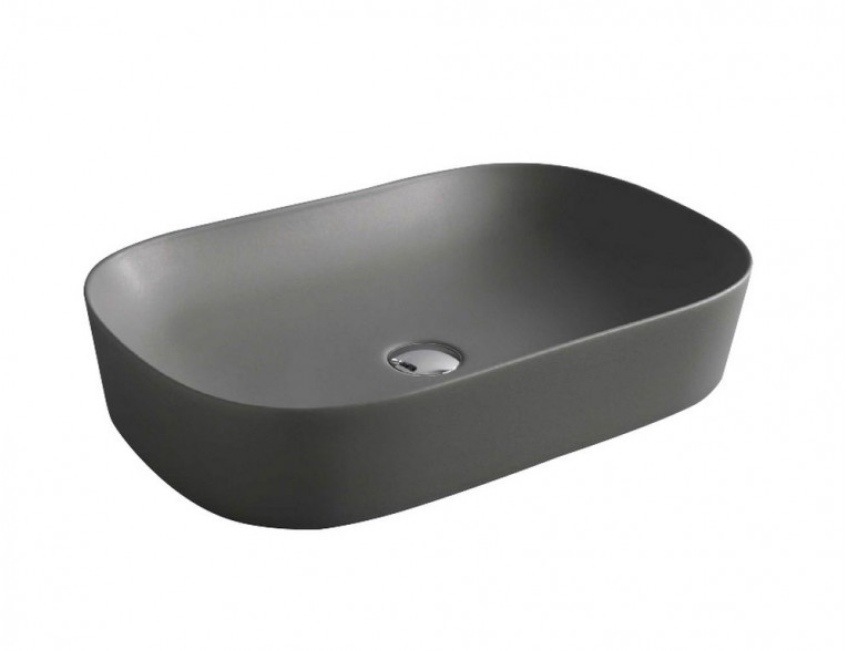 Умивальник на стільницю ArtCeram Ghost 65, grey olive (GHL0021600)