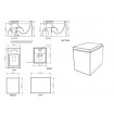 Підлоговий унітаз GSG GLASS 53 см glossy Pergamon (GLWCSO013)