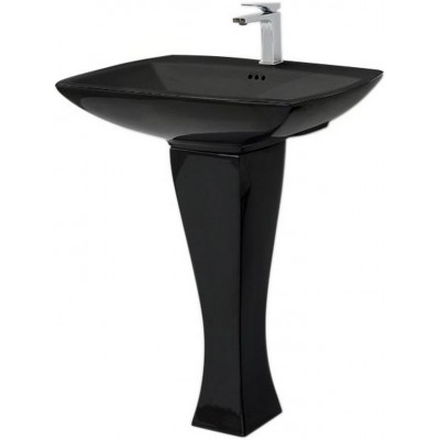 Підвісний умивальник ArtCeram Jazz, glossy black (JZL0030300) Підвісний умивальник ArtCeram Jazz, glossy black (JZL0030300)