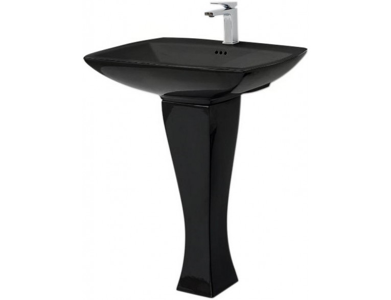 Підвісний умивальник ArtCeram Jazz, glossy black (JZL0030300)