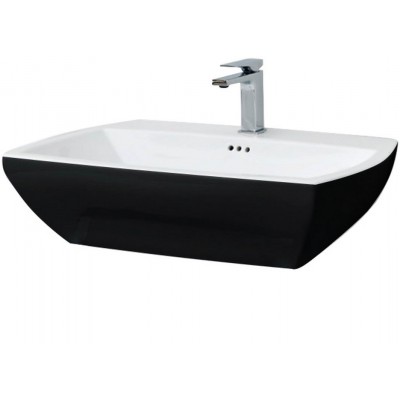 Підвісний умивальник ArtCeram Jazz, black white (JZL0050150) Підвісний умивальник ArtCeram Jazz, black white (JZL0050150)