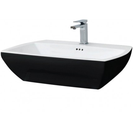 Підвісний умивальник ArtCeram Jazz, black white (JZL0050150)