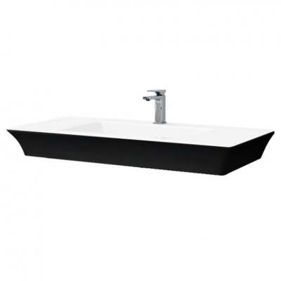 Підвісний умивальник ArtCeram Jazz, black white (JZL0150150) Підвісний умивальник ArtCeram Jazz, black white (JZL0150150)