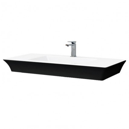 Підвісний умивальник ArtCeram Jazz, black white (JZL0150150)