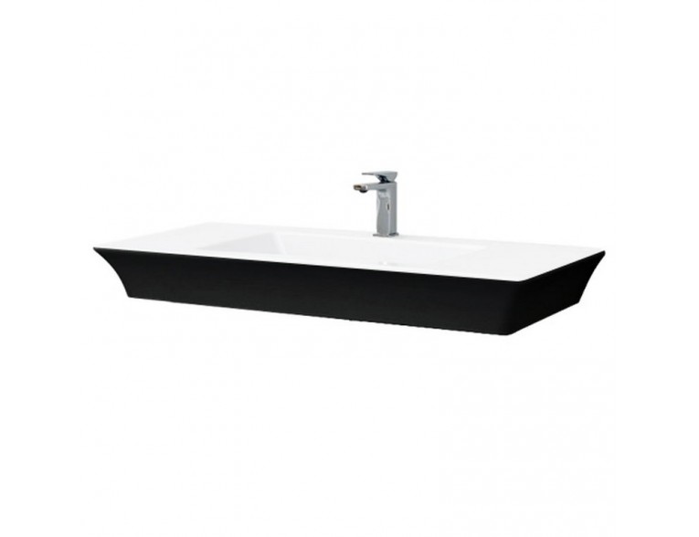 Підвісний умивальник ArtCeram Jazz, black white (JZL0150150)
