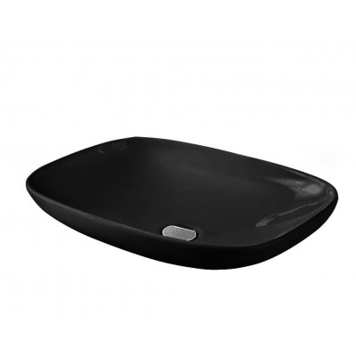 Умивальник на стільницю ArtCeram La Fontana, glossy black (LFL0060300) Умивальник на стільницю ArtCeram La Fontana, glossy black (LFL0060300)