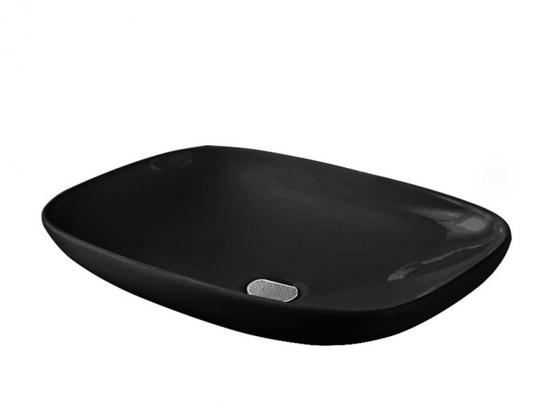 Умивальник на стільницю ArtCeram La Fontana, glossy black (LFL0060300)