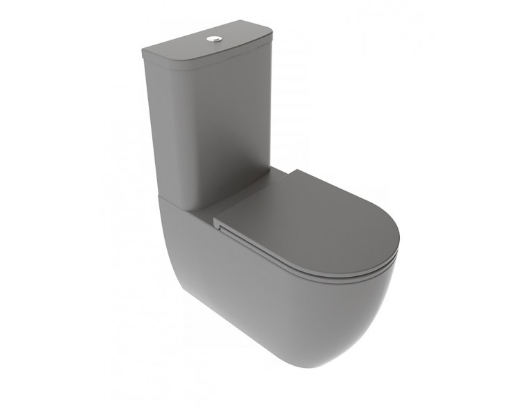 Унітаз моноблок GSG LIKE 69 см Smart Clean matt Cement (LKMBL020)