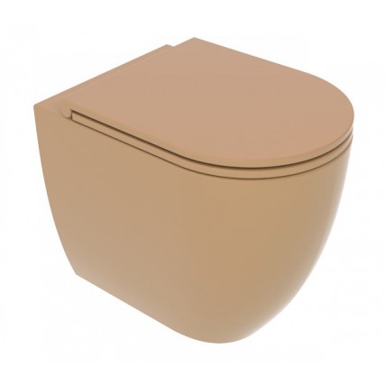 Унітаз підлоговий GSG LIKE 52,5 см Smart Clean matt Chestnut (LKWC01017)
