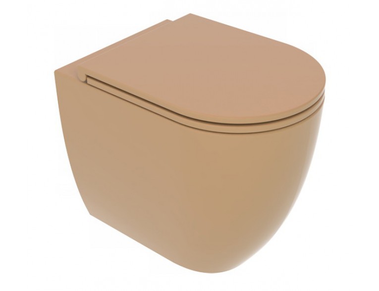 Унітаз підлоговий GSG LIKE 52,5 см Smart Clean matt Chestnut (LKWC01017)