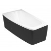 Панель для ванни Besco Luna 150 L Black / Чорна, + кріплення до панелі, екран для ванни (OAL-150-NLC) Панель для ванни Besco Luna 150 L Black / Чорна, + кріплення до панелі, екран для ванни (OAL-150-NLC)