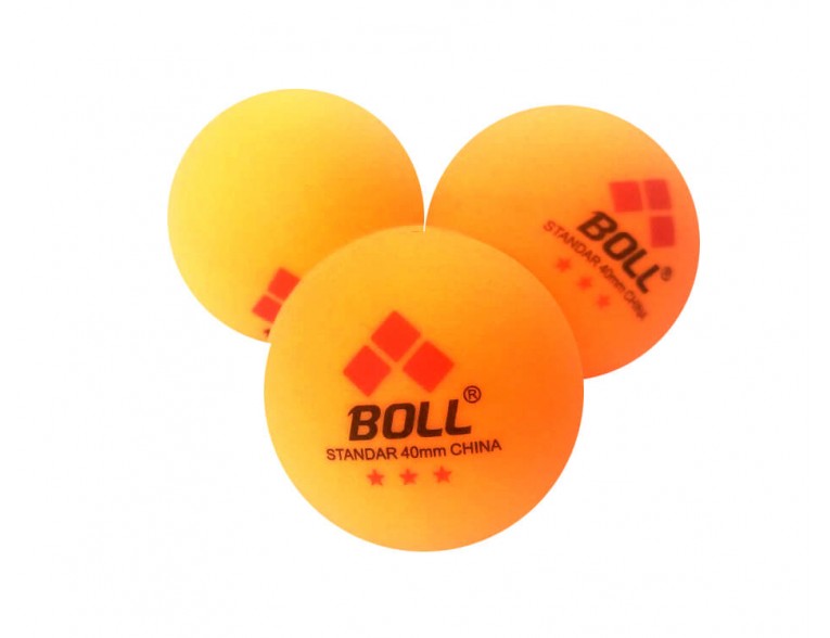 Мячики для настільного тенісу Competition BOLL* 3шт, оранжеві
