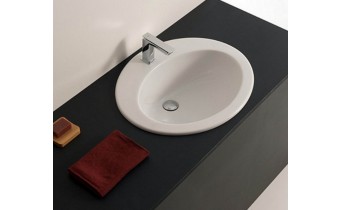 Врізний умивальник ArtCeram Minerva, white (MNL0010100)