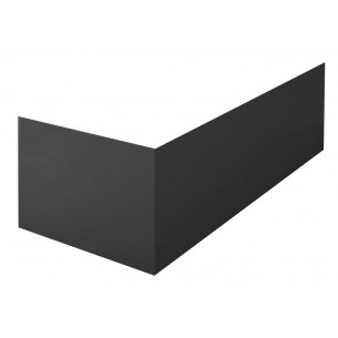 Панель для ванни Besco Intrica 160 Black / Чорна, фронтальна + бічна + кріплення до обох панелей, екран для ванни (OAI-160-PKC)