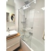 Душова шторка на ванну Besco Easy Slide 100x150 см, на 2 секції, прозоре скло, профіль хромований (PES-2S) Душова шторка на ванну Besco Easy Slide 100x150 см, на 2 секції, прозоре скло, профіль хромований (PES-2S)