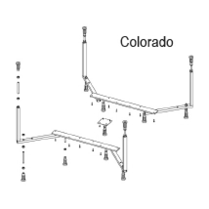 Ніжки для ванни (опора для ванни) Riho 14, Colorado посилені (208220)