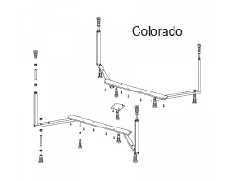 Ніжки для ванни (опора для ванни) Riho 14, Colorado посилені (208220)
