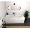 Акрилова пряма ванна Polimat Long 170x80 см, + ніжки з кріпленням + сифон (система зливу) (00427L)