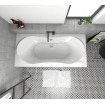 Акрилова пряма ванна Polimat Long 170x80 см, + ніжки з кріпленням + сифон (система зливу) (00427L)