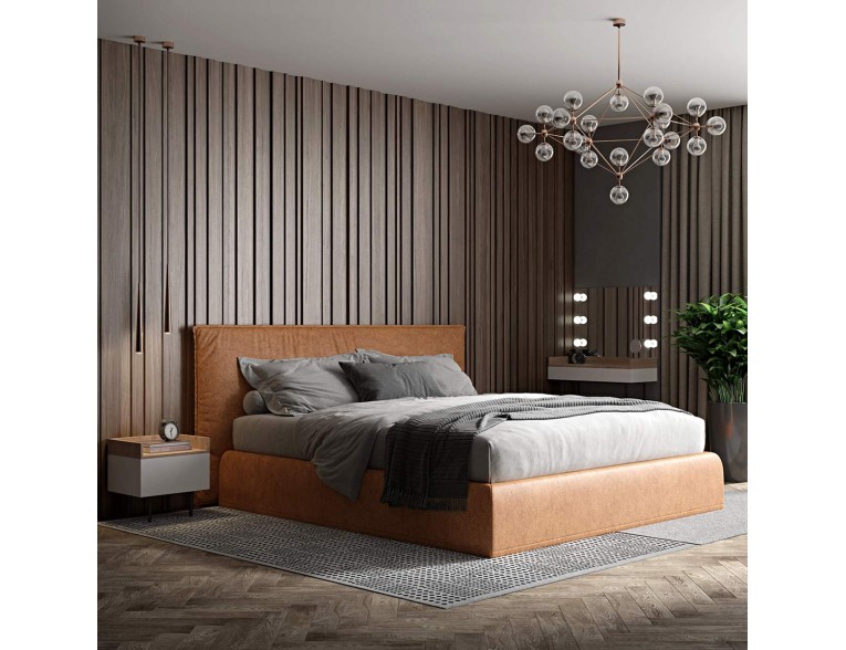 Двоспальне ліжко WoodSoft Puri / Пурі 120x200 (Puri120x200JAS)
