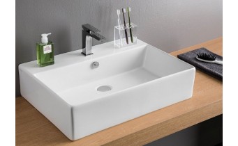 Підвісний умивальник ArtCeram Quadro 65, white (QUL0030100)