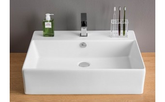 Підвісний умивальник ArtCeram Quadro 65, white (QUL0030100)