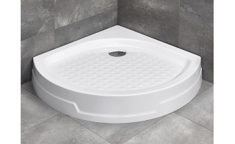Душовий піддон напівкруглий кутовий Radaway Rodos B 90x90x16 см, білий (4D99155-03) Душовий піддон напівкруглий кутовий Radaway Rodos B 90x90x16 см, білий (4D99155-03)