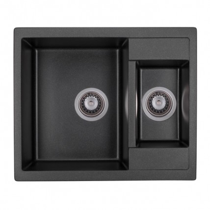 Кухонна мийка Granado Samora 579x488 мм, black shine (0901)
