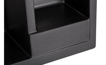 Кухонна мийка Granado Samora 579x488 мм, black shine (0901)